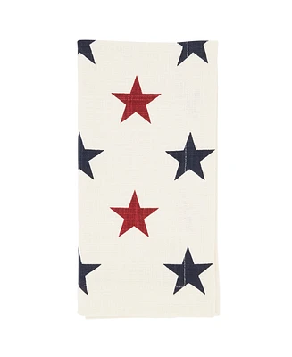 Saro Lifestyle Americana Stars Napkin Set of 4, 20"x20"