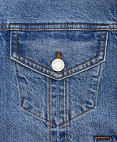 Mode of One Men's Regular-Fit Denim Trucker Jacket, Created for Macy's