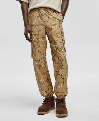 Mode of One Men's Regular-Fit Pull On Camo Print Cargo Joggers, Created for Macy's