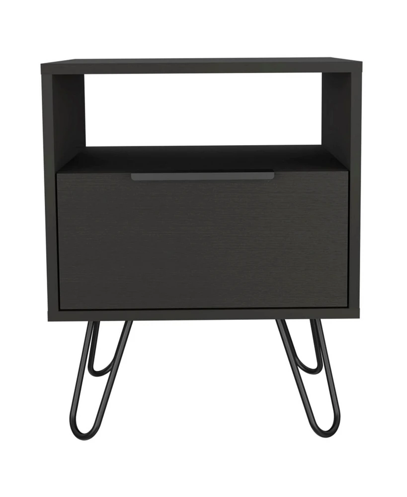 Simplie Fun Eagle Creek 1-Shelf 1-Drawer Nightstand Wengue