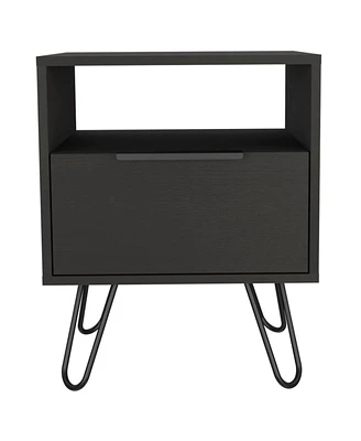 Simplie Fun Eagle Creek 1-Shelf 1-Drawer Nightstand Wengue