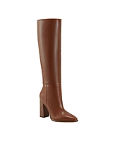 Marc Fisher Ltd Women's Lannie Pointy Toe Block Heel Knee High Dress Boots