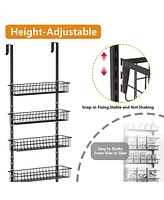 Sugift Over the Door Pantry Organizer with 6 Tier Adjustable Shelves