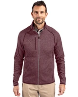 Cutter & Buck Men's Mainsail Sweater-Knit Full Zip Jacket