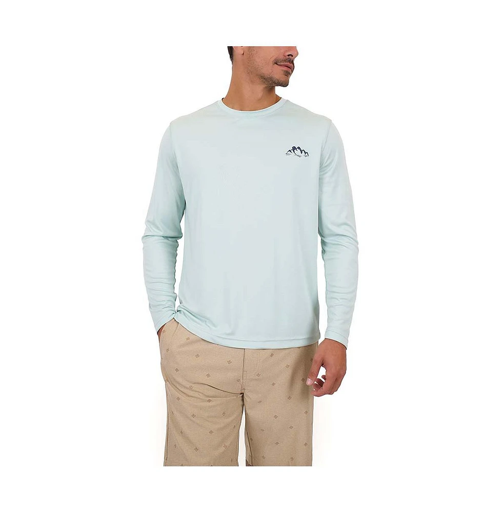 Mountain and Isles Men's Sun Protection Yellowtail Graphic Crewneck