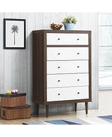 Slickblue Antique-Style Free-Standing Dresser with 5 Drawers