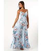 Petal and Pup Women's Naira Pleated Maxi Dress