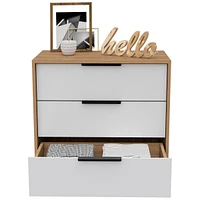 Kaia 3 Drawers Dresser, Superior Top - White Pine