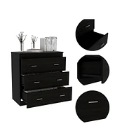 Montclair 3-Drawer Dresser Black