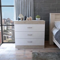 Streamdale Furniture Bethage 3-Drawer Dresser White