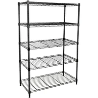 Simplie Fun Simple Deluxe Heavy Duty 5-Shelf Shelving Unit, 29 D X 14 W X 61 H, 5 Tier