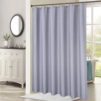 Caromio Jacquard Textured Fabric Shower Curtain, 72" x 72"