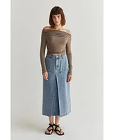 Crescent Women's Tania Off Shoulder Knit Top