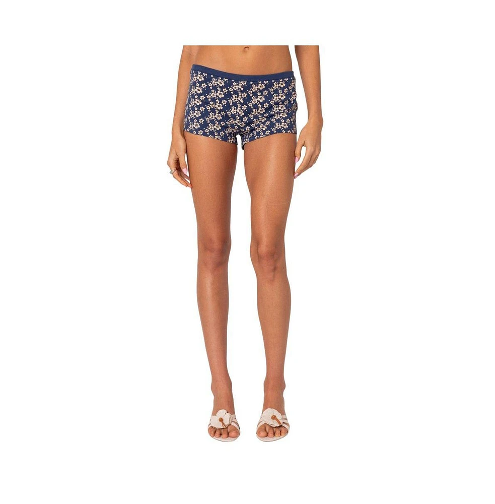 Edikted Women's Flower Power Micro Shorts