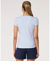 Rebody Active Women's Essentials Fitted Short Sleeve Top For Women