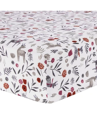 Trend Lab Scandi Folklore Deluxe Flannel Fitted Crib Sheet