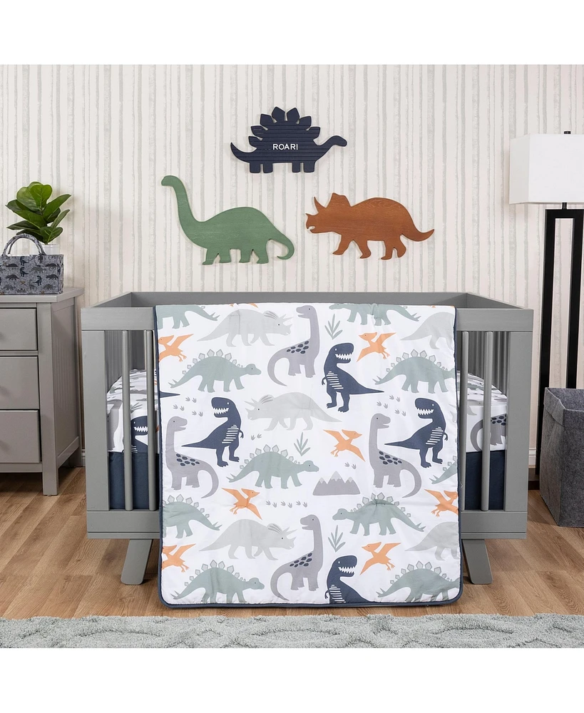 Trend Lab Prehistoric Dino s 3 Piece Crib Bedding Set