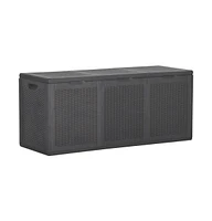 vidaXL Patio Storage Box gal Pp Rattan