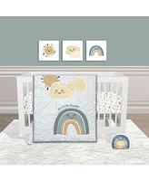 Sammy & Lou Sunshine and Rainbows 4 Piece Crib Bedding Set