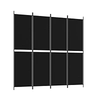 vidaXL 4-Panel Room Divider 78.7"x78.7" Fabric