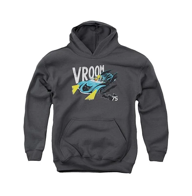 Batman Boys Youth Vroom Pull Over Hoodie / Hooded Sweatshirt