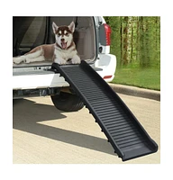 vidaXL Folding Dog Ramp Black 61.2"x15.7"x6.1"