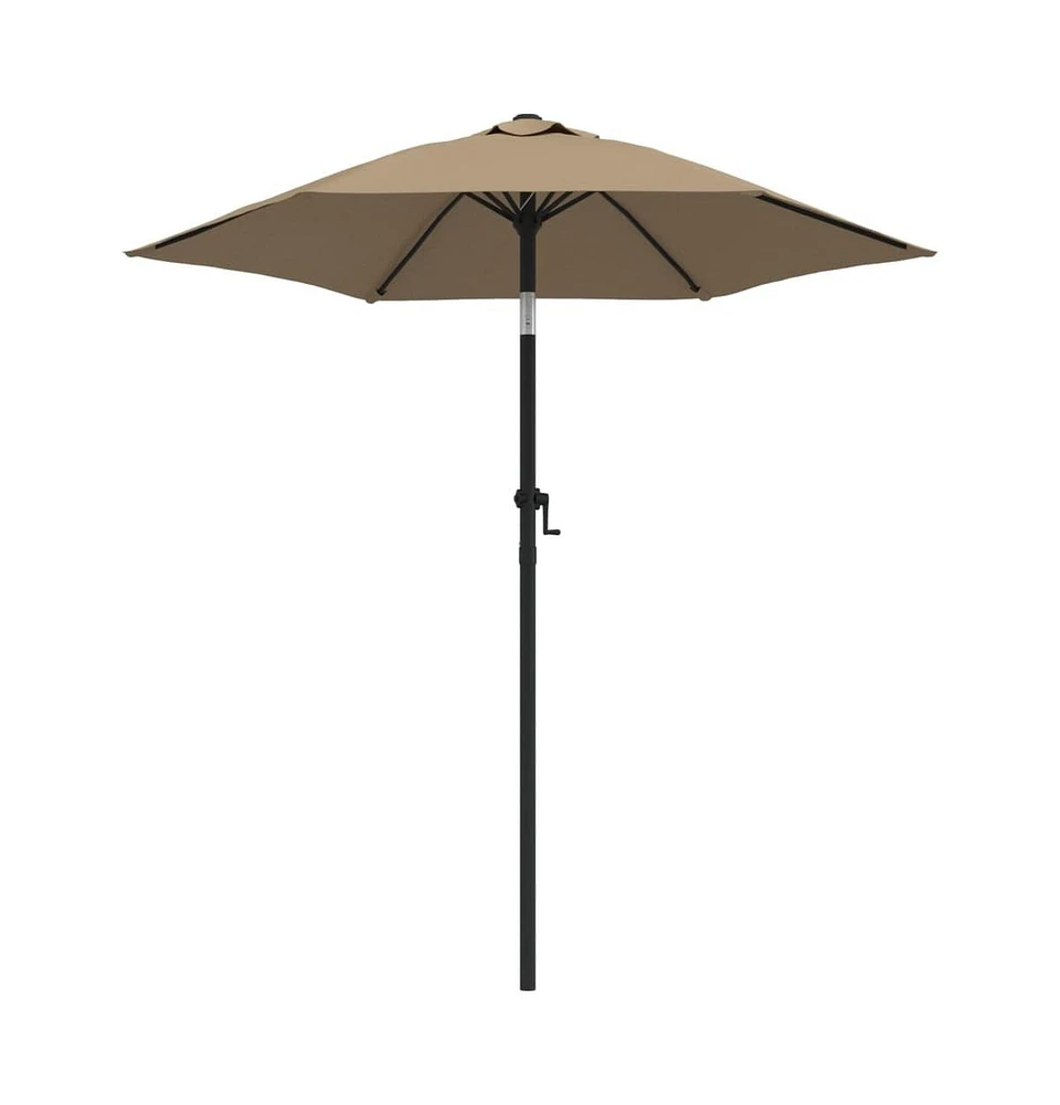 vidaXL Parasol Taupe 78.7"x83.1" Aluminum