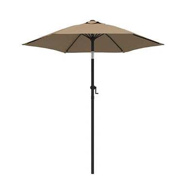 vidaXL Parasol Taupe 78.7"x83.1" Aluminum