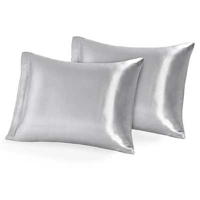 Bare Home Mulberry Silk Pillowcase Set, Zipper Closure, King Size