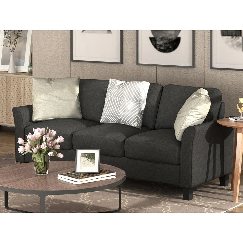 Simplie Fun Living Room Furniture Chair And 3-Seat Sofa