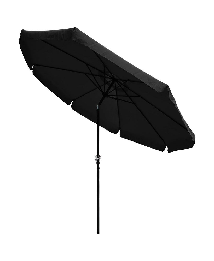 Yescom 8 Rib Outdoor Patio Umbrella Market Crank Tilt Button Sunshade Backyard