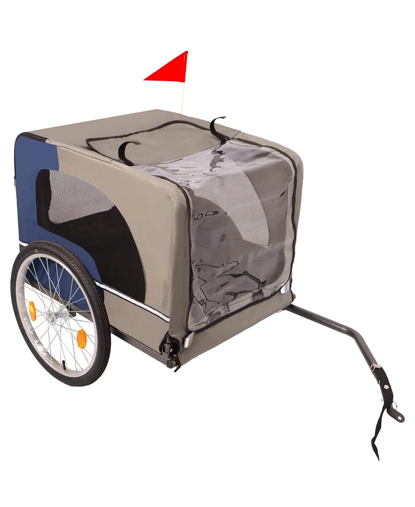 Streamdale Furniture Tangkula Dog Bike Trailer with Safety Features