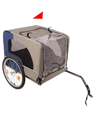 Simplie Fun Tangkula Dog Bike Trailer with Safety Features