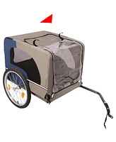 Streamdale Furniture Tangkula Dog Bike Trailer with Safety Features