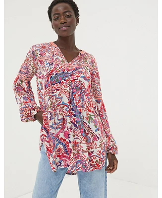 FatFace Women's Georgie Bright Paisley Tunic