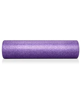 Philosophy Gym 24" High-Density Foam Roller for Exercise, Massage, Muscle Recovery - Round Purple