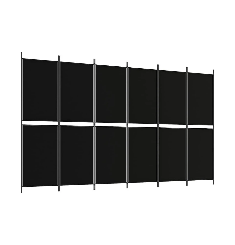 vidaXL 6-Panel Room Divider 118.1"x70.9" Fabric