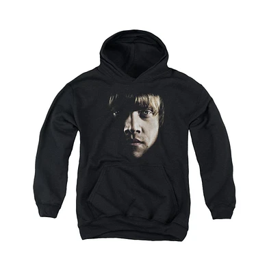 Harry Potter Boys Youth Ron Poster Head Pull Over Hoodie / Hooded Sweatshirt