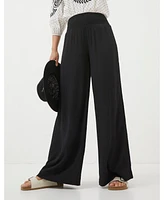 FatFace Women's Shirred Wide Leg Palazzo Trousers