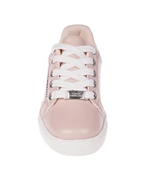 Vince Camuto Big Girl's Fashion Athletic with Rhinestone Binding Detail Polyurethane Sneakers