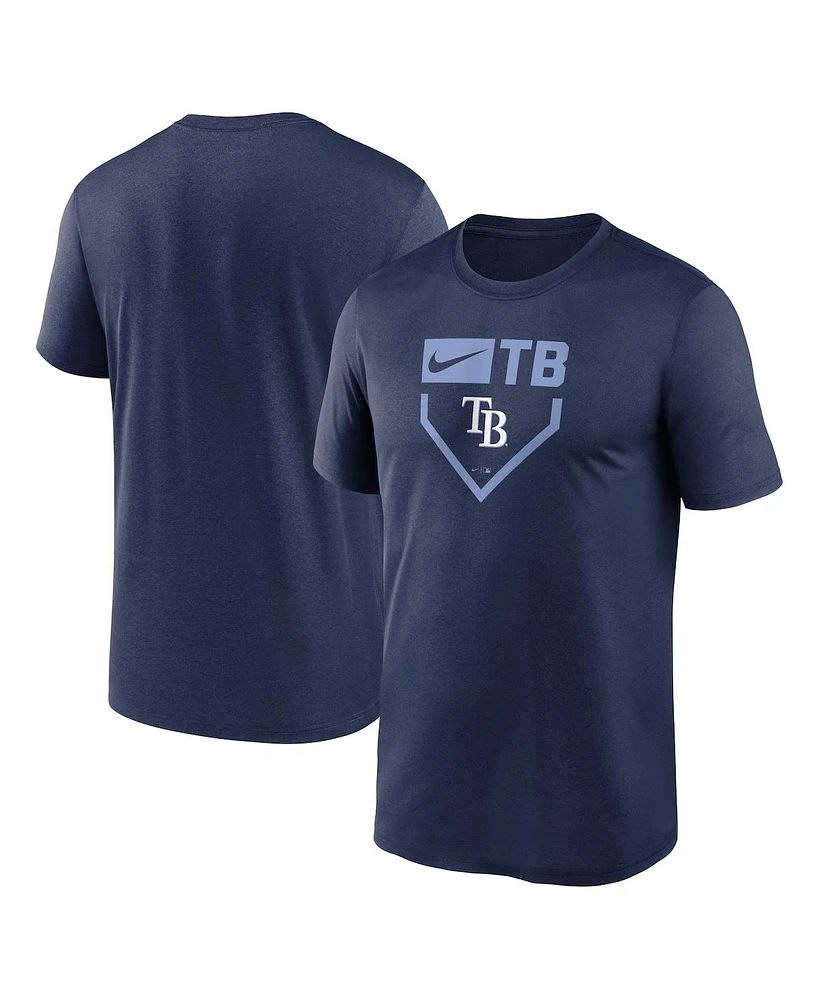 Nike Men's Navy Tampa Bay Rays Home Plate Icon Legend Performance T-Shirt