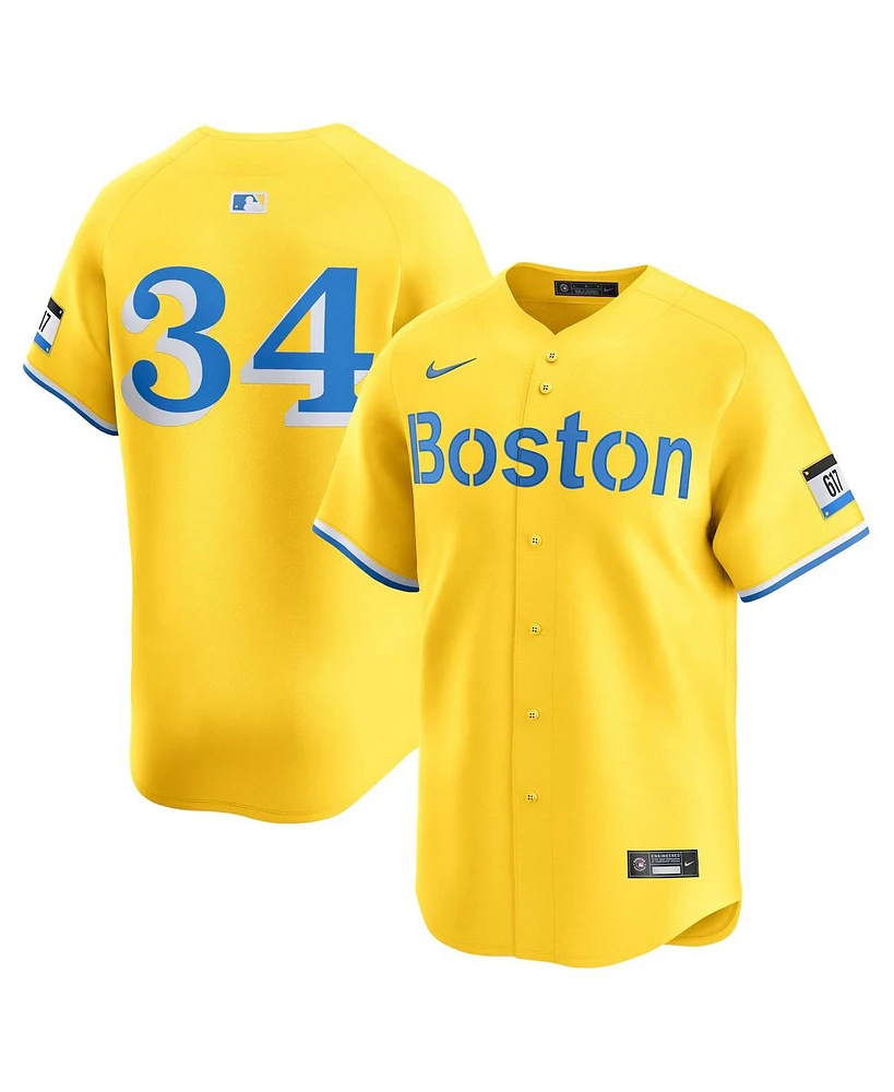 Nike Men's David Ortiz Gold Boston Red Sox City Connect Retired Player Jersey