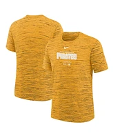 Nike Big Boys and Girls Gold Pittsburgh Pirates Authentic Collection Practice Performance T-Shirt