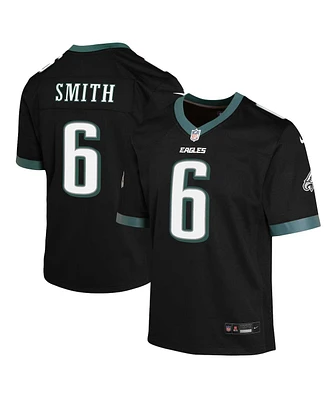 Nike Big Boys and Girls DeVonta Smith Black Philadelphia Eagles Game Jersey