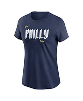 Nike Women's J.t. Realmuto Navy Philadelphia Phillies 2024 City Connect Fuse Player Name Number T-Shirt