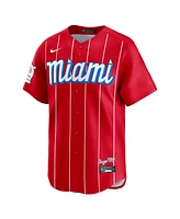 Nike Men's Jazz Chisholm Jr. Red Miami Marlins City Connect Limited Player Jersey