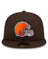 New Era Men's Brown Cleveland Browns Basic 59FIFTY Fitted Hat