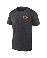 Fanatics Men's Heather Charcoal Boston Bruins Backbone T-Shirt