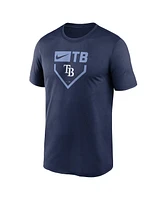 Nike Men's Navy Tampa Bay Rays Home Plate Icon Legend Performance T-Shirt