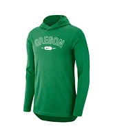 Nike Men's Green Oregon Ducks Campus Performance Tri-Blend Long Sleeve Hoodie T-Shirt